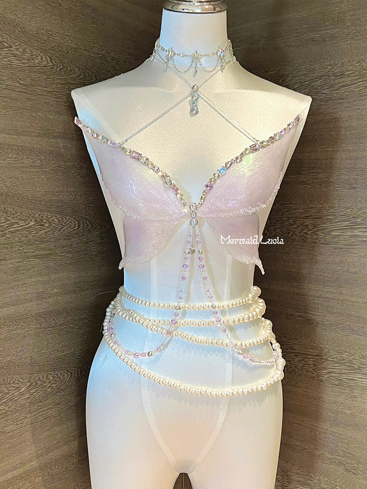 Burlesque Inspired Pearl Bra Top  Burlesque outfit, Burlesque costumes,  Dance outfits