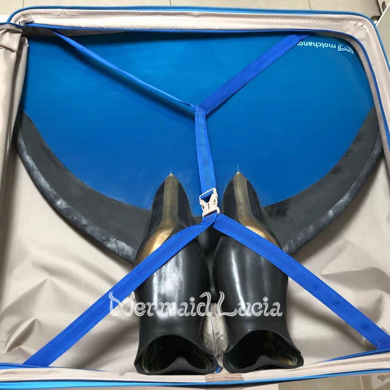 Mermaid Merman Pro Travel Monofin Fin Diving Equipment Case Luggage Gear Scuba Large Capacity