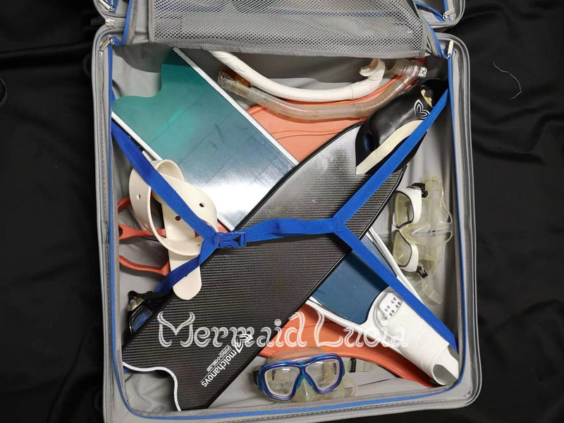 Mermaid Merman Pro Travel Monofin Fin Diving Equipment Case Luggage Gear Scuba Large Capacity
