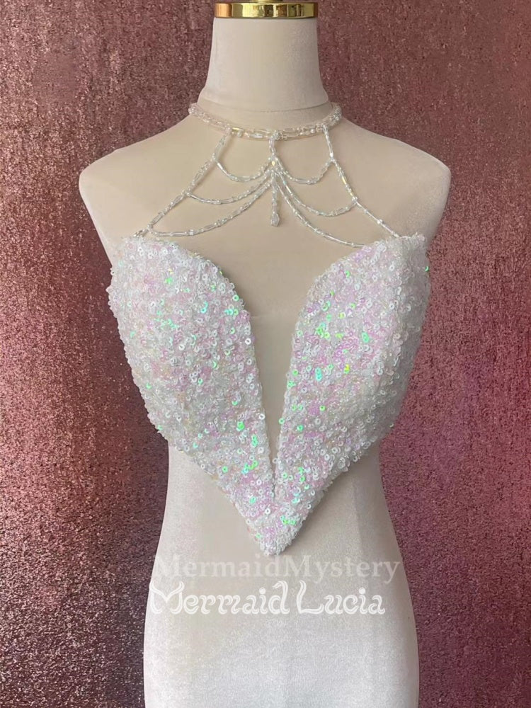 Mermaid Mystery Crystal Fish Scale Bra