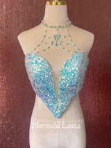 Mermaid Mystery Crystal Fish Scale Bra