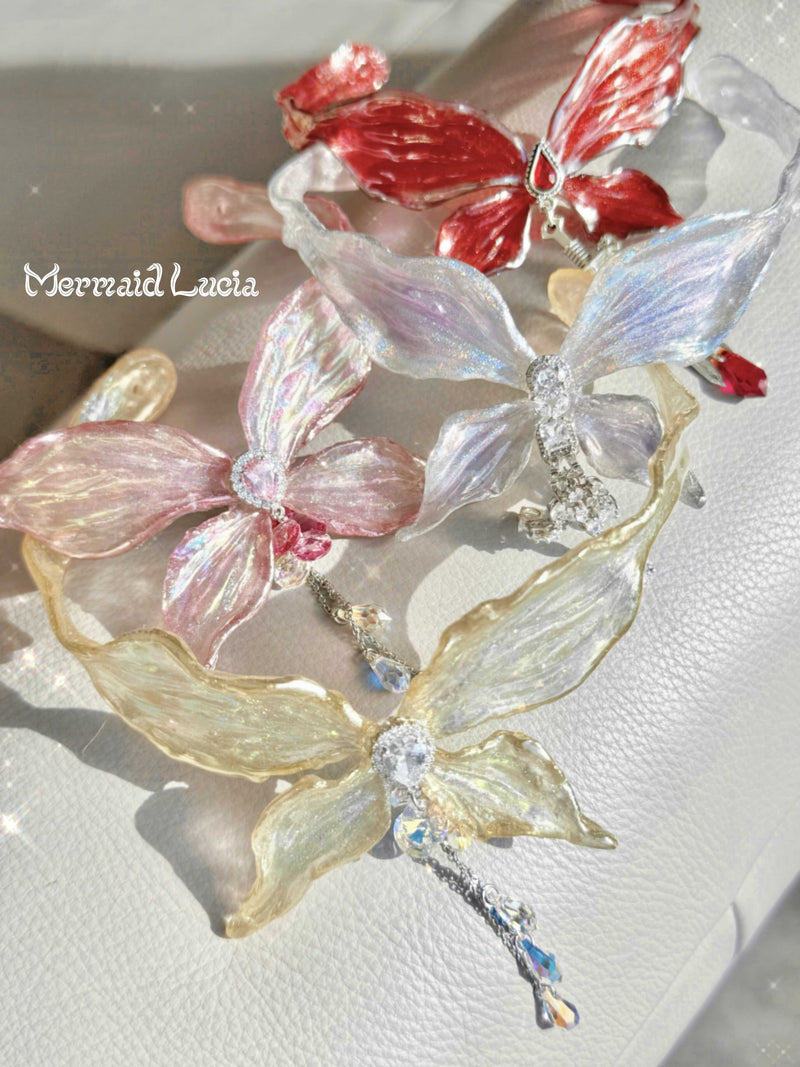 Gorgeous Magic Butterfly Necklace Resin Patent-Protected