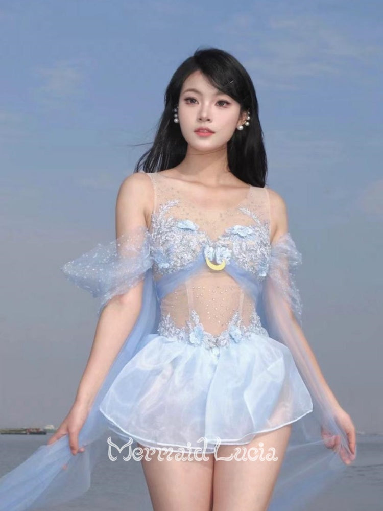 Mermaid Mystery Series Beautiful Girl Shui Bingyue Jumpsuit