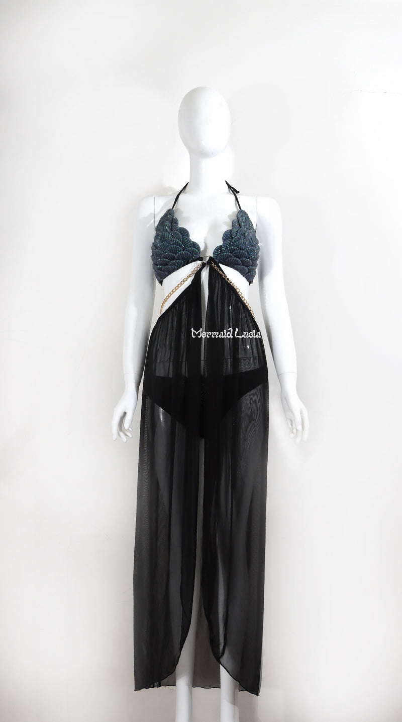 【IN STOCK】Ultralight Silicone Mermaid Silicone Bikini Set of Bra and Underwear