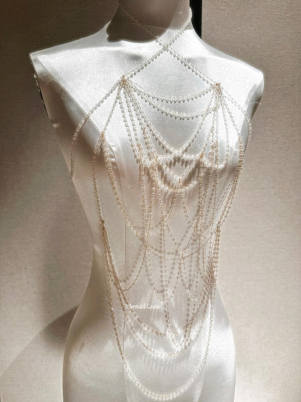 Royal Petite Pearl Bodychain Cosplay Costume Patent-Protected