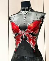 Crimson Valkyrie Resin Porcelain Mermaid Corset Bra Top Cosplay Costume Patent-Protected
