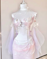 Celestial Grace Resin Porcelain Mermaid Corset Bra Top Cosplay Costume Patent-Protected