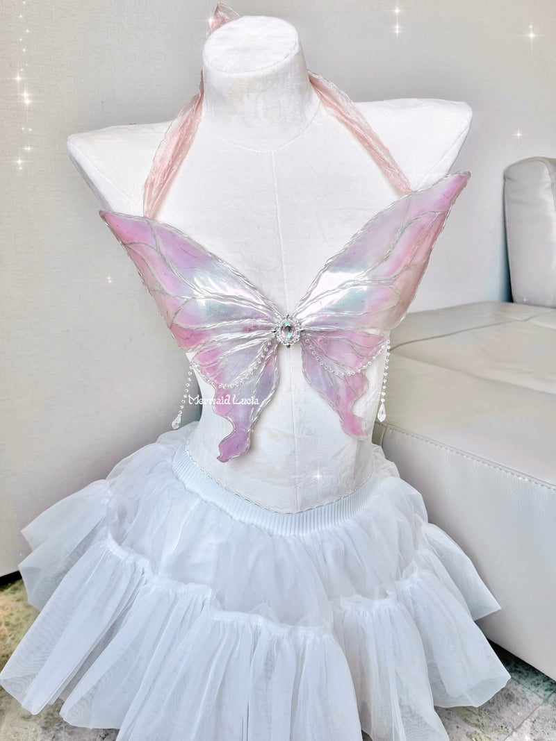 Ethereal Wings Resin Porcelain Mermaid Corset Bra Top Cosplay Costume Patent-Protected