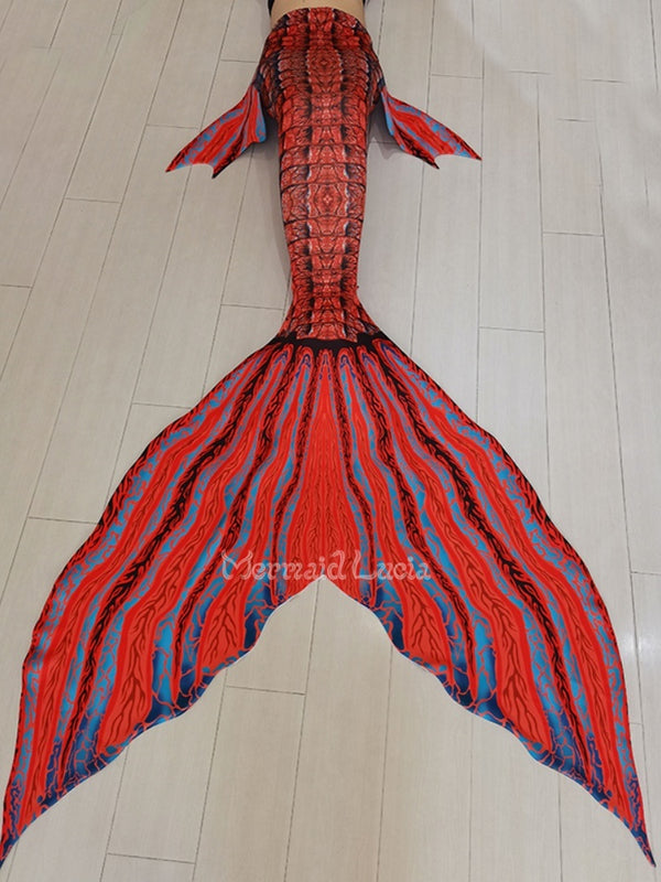 Crocodile pattern fabric fishtail flame magic pattern suit