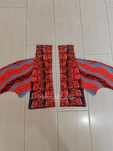 Crocodile pattern fabric fishtail flame magic pattern suit