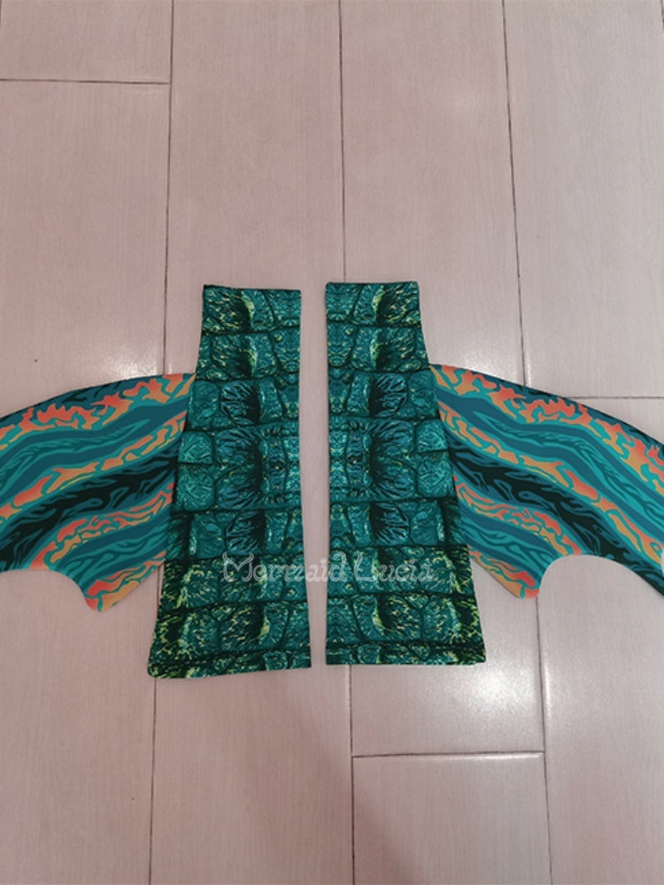 Crocodile pattern fabric tail Cuilin fantasy color suit