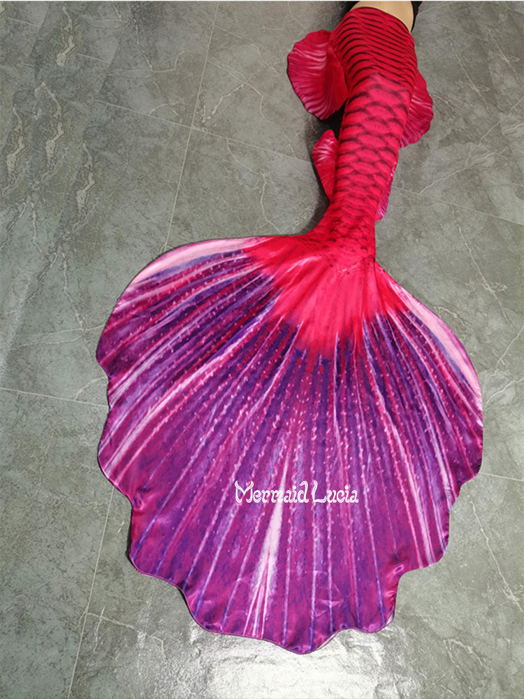 Big Koi Fluke Synthetic Silk Reflective Fabric Mermaid Tail