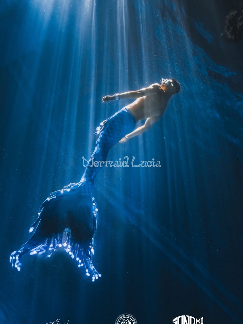 Waterproof LED For Mermaid Merman Tail DIY LED Tails Glow Luminous Spa