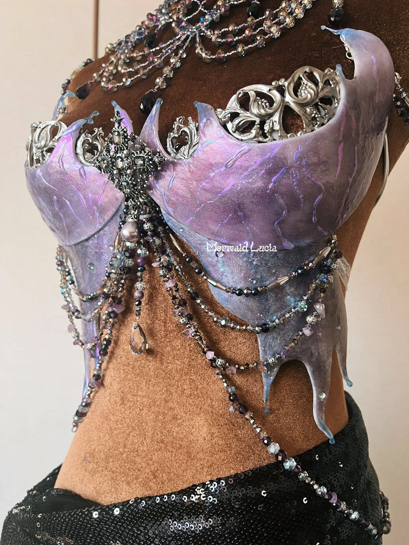 Siren Tears Resin Mermaid Corset Bra Top Cosplay Costume Patent-Protec