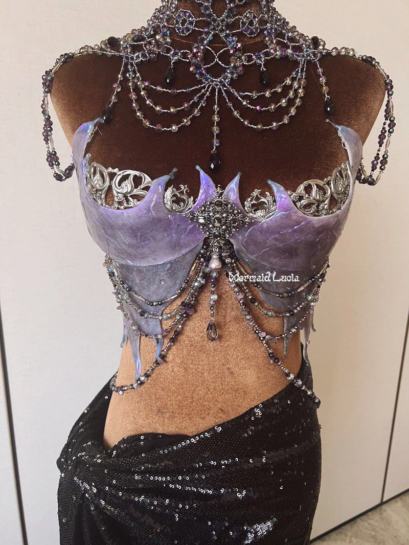 Siren Tears Resin Mermaid Corset Bra Top Cosplay Costume Patent-Protec