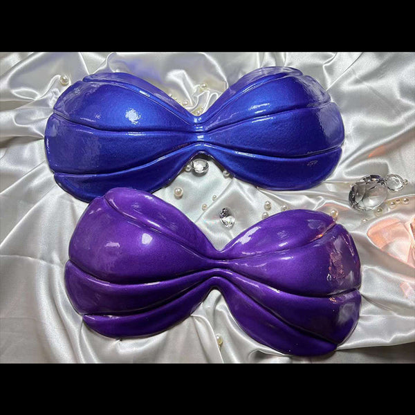 shoperama Shell Bra for Mermaid Women's Costume Bikini Top Purple Mermaid  Mermaid Siren Accessory Costume Accessory : : Toys & Games